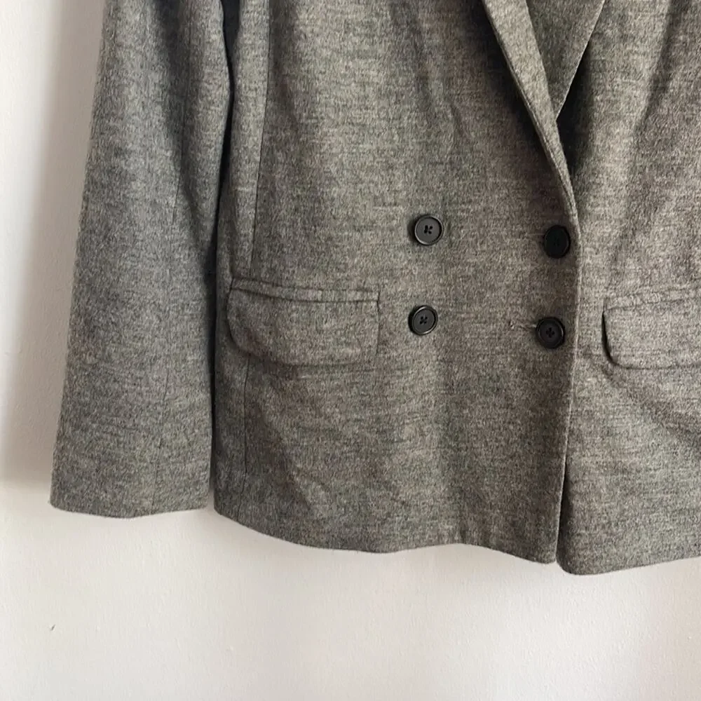 J. Crew Benny 100% wool double breasted knit blazer sz 8
